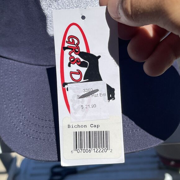 Bichon Frise Dog Embroidered Hat Strapback Cap - Picture 3 of 9